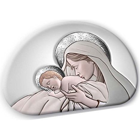 Lupia - Bomboniera quadretto collezione sacra MEMORY LIGHT MATERNITY CERAMIC GREY 8x12 cm (1/4)
