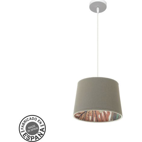 30d Tunez Anhänger 1xe27 Weiß/Taupe-bedruckt (1/2)