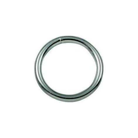 Vigor-Blinky Anelli Saldati Zinco-Cromati 100 Pezzi Filo 5mm Foro 35mm