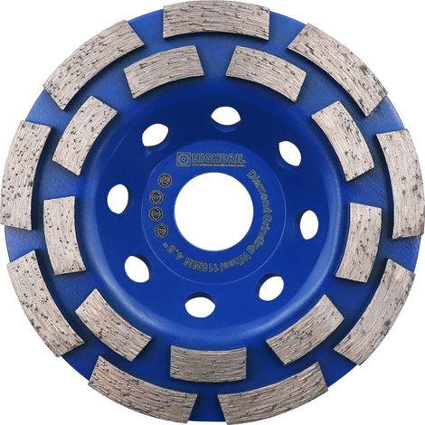 Disque Diamant Meuleuse 115mm - Double Rangée Meule pour Ponçage et Polissage du Béton Maçonnerie Granit Marbre Pierre Naturelle (1/5)