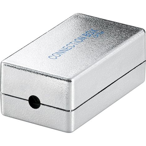 Scatola di connessione/di collegamento rete CAT 5e (100 MHz), STP, per il collegamento di 2x cavi LAN, schermati, morsettiera per montaggio IDC senza attrezzi. Classe schermatura STP (1/2)