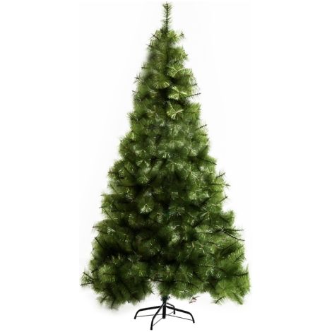 Albero di Natale artificiale da 210 cm, abete artificiale con 505 punte, albero di Natale, decorazione natalizia con supporto in metallo per uso interno. (1/5)