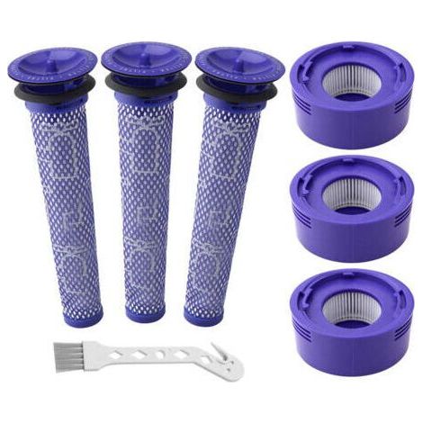 Filter für Dyson V8 Staubsauger, 3 Vorfilter und 3 Nachfilter für Dyson V8, V7, Absolute Animal und Motorhead Staubsauger, ersetzt die Teilenummern 965661-01 und 967478-01-Karteo (1/5)