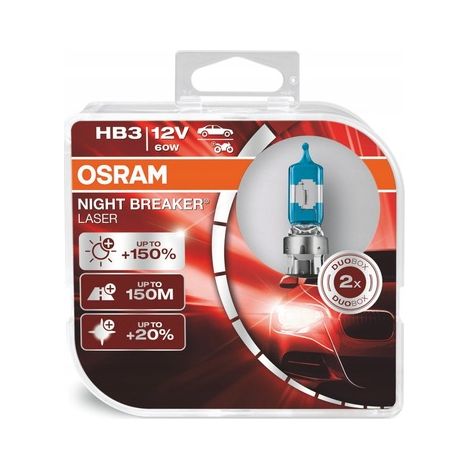 Osram - Night Breaker Laser - Lampadine HB3 12V 60W - Duobox (1/3)