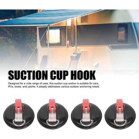 Ancrage à Ventouse Lourde pour Voiture Camping-Car Bateau – Multifonctionnel et Résistant avec Crochets (1/5)