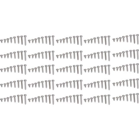 Lot de 200 Vis Autoperceuses en Acier Inoxydable 304, Tête Fraisée Large, Cruciformes, pour Bois (1/5)
