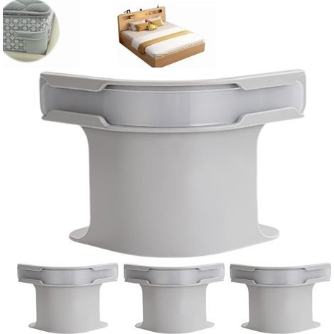 4-teiliges Lakenhalter-Set mit Verriegelungsgurten – Hält schwere Laken sicher, Eckhalter für Matratzenschoner, Decken und Bettwäsche – Geeignet für alle Bettgrößen, Grau (1/5)