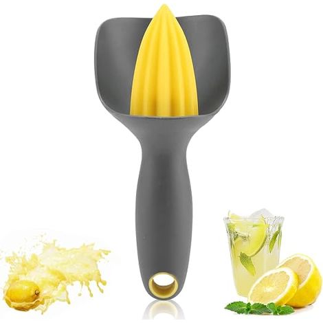Citrus Press with Seed Filter, Ergonomic Mini Lemon Squeezer Tools for Lemon Orange Fruits (1/5)