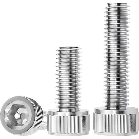 10 Pièces Vis à Tête Cylindrique à Six Pans Creux M8 x 30mm - Vis à Tete Hexagonale Ronde Boulon en Acier Inoxydable A2 V2A pour Réparation Mécanique de Meubles (1/5)