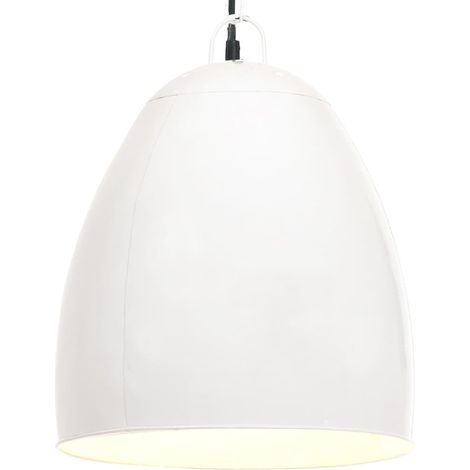Hängelampe Industriestil 25 W Weiß Rund 42 cm E27