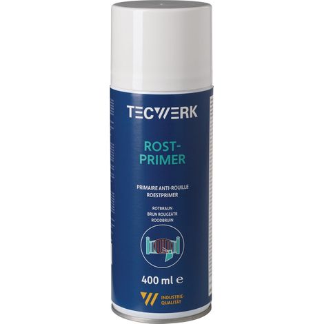 Primaire antirouille rouge-brun 400ml aérosol TECWERK (1/2)