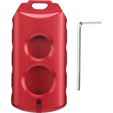 Étui pour clé de moto en alliage d'aluminium, couvercle de protection pour Xmax 125 250 300 400 Nmax Nvx Aerox 155 rouge (1/5)