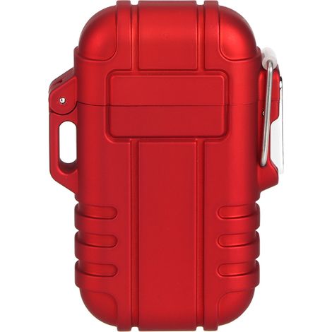 Allume-gaz étanche et anti-vent pour cigarettes, cigares et barbecue (Rouge) (1/5)