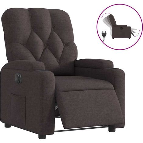 Maison Exclusive - Relaxsessel Elektrisch Dunkelbraun Stoff