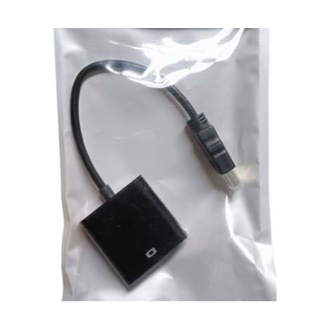 Adaptateur HDMI vers VGA 1080P, HDMI mâle vers VGA Femelle avec Audio pour Ordinateur Portable, PC, Ordinateur de Bureau, TV, Xbox, etc. Noir (1/2)