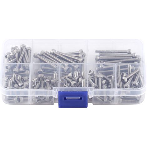 160 pièces Vis à tête cylindrique à six pans creux M3 en acier inoxydable 304 (1/5)