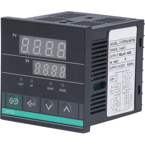 CH702FK02-MVxAN PID-Smart-Digitalthermostat, Temperaturregler Typ K, AC220V (1/5)