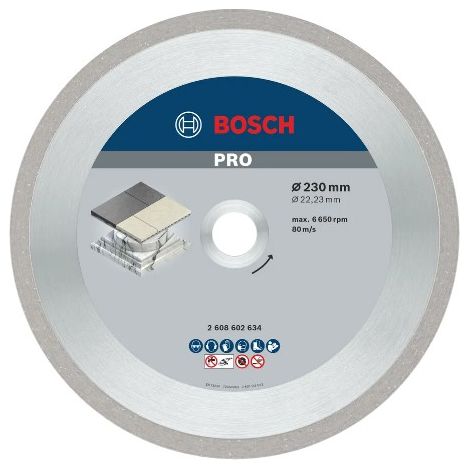 Disque à tronçonner diamanté PRO Ceramic 230 - BOSCH