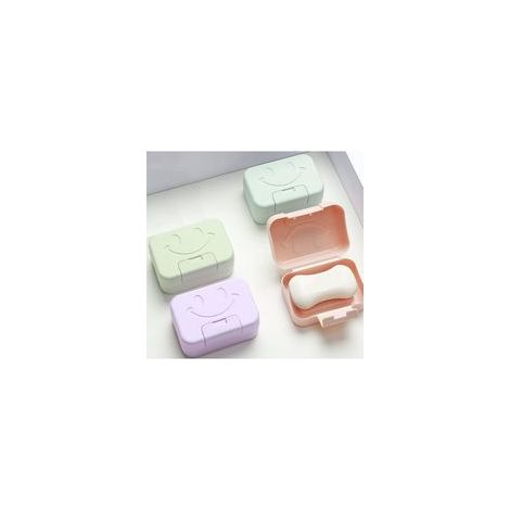 Jabonera portátil de viaje (paquete de 4) con tapa, impermeable y sellada, ideal para el hogar, el baño, excursiones, viajes, acampadas y otras actividades al aire libre (4 colores). (1/4)
