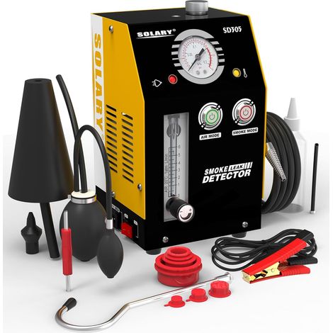 SOLARY Testeur de diagnostic de fumée pour système de vide automobile - Détecteur de fuites à fumée 12V DC avec pompe à air intégrée