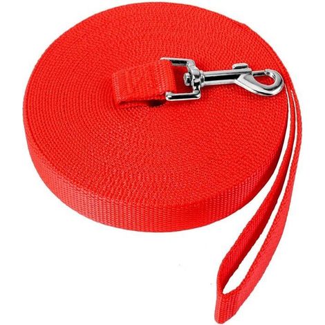 Longe / Laisse de dressage NavoX 20m - Nylon durable - Boucle pivotante 360° - Anneau en D rembourré (1/3)