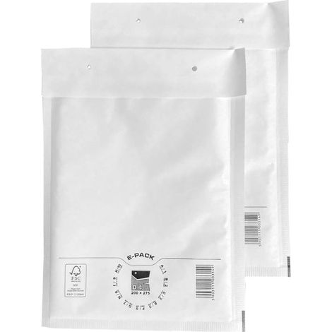 Luftpolsterumschlag D14 WEISS E-PACK x100 Stück