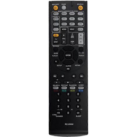 Ersatzfernbedienung RC-834M für Onkyo AV-Receiver TX-NR515, TX-NR414, HT-RC440, HT-S6500, HT-S7500, HT-R791, HT-RC460 und HT-R758 (1/5)