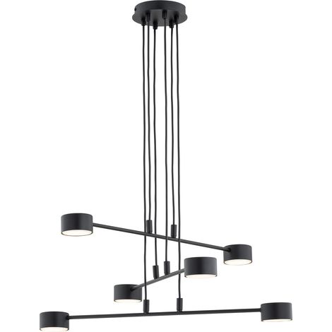 Sospensione Moderna Modus 6 Luci In Acciaio Nero (1/5)