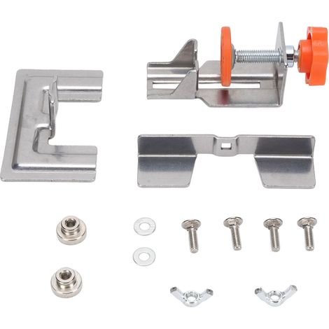 Localisateur installation porte placard avec base inox – Quincaillerie gabarit sol milieu armoires portes suspendues inférieures, quincaillerie (1/5)