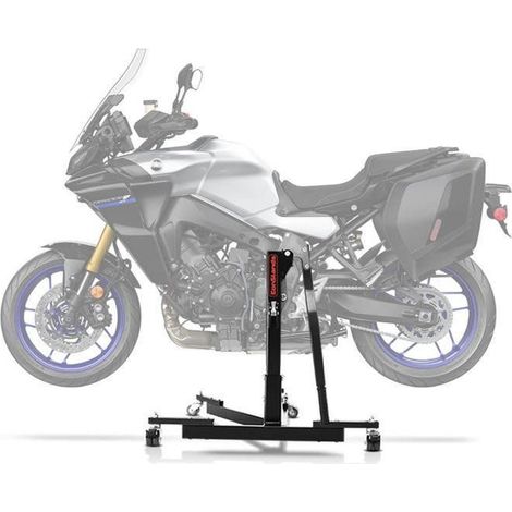Zentralheber Motorrad - ConStands Power-Evo - Kompatibel mit Yamaha Tracer 9/GT - Tragfähigkeit 300 kg - Schwarz