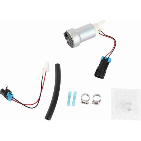 Pompe à carburant 450 L/h avec kit d'installation pour WALBRO F90000274, pompe à carburant haute performance compatible E85 pour Honda Accord CRX CRV Civic (1/5)