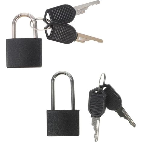 Ensemble de cadenas à clé identique pour bagages, sacs, petites boîtes de rangement en plastique, sacs en alliage de cuivre (1/5)