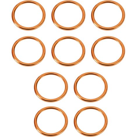 10Pcs 43mm Joints d'échappement Moto Compatible avec CB 650 F 650 FA Joint Torique Bague Rondelle Joint d'étanchéité (1/5)