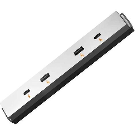 Getränkehalter in der Mittelkonsole mit 3-Port-Schnell-USB-Hub + Kfz-Dockingstation, Multifunktionsladegerät.