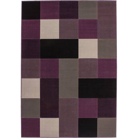 Tapis tissé funky 2034 argent - 80 x 150 cm (1/5)