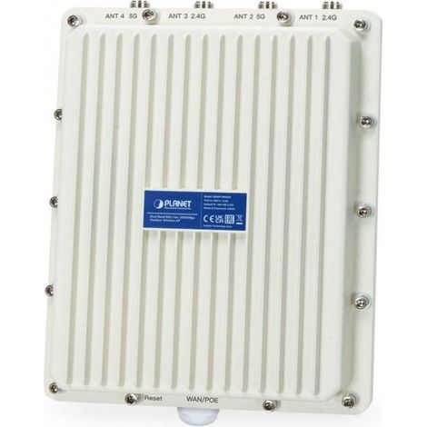 PLANET IP67 Wi-Fi 6 802.11ax, Dual 2400 Mbit/s Aluminio Energía sobre Ethernet (PoE)