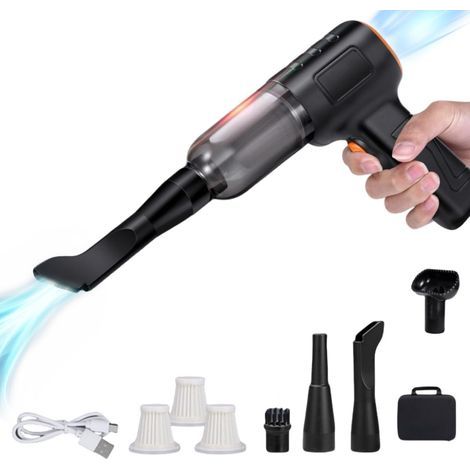Akku-Handstaubsauger, 16000 Pa tragbarer Mini-Staubsauger mit starker Saugkraft, wiederaufladbarer Auto-Staubsauger mit Spezialdüse für Haustiere, Auto, Sofa, Zuhause (1/5)