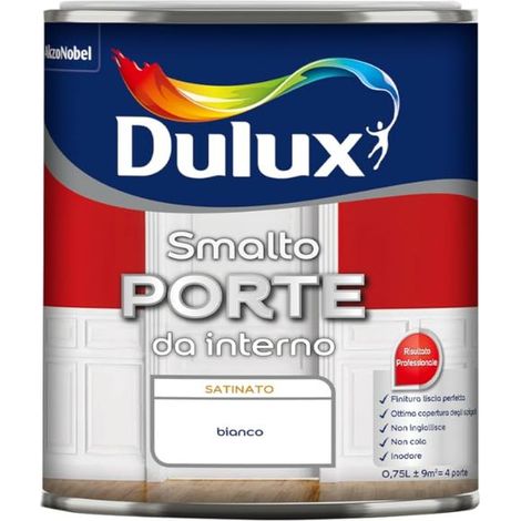 Dulux Smalto per porte, Bianco, 750 ml (Confezione da 1) (1/5)