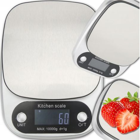 Báscula de cocina de precisión 5000 g/0,1 g con pantalla LCD para joyeros.