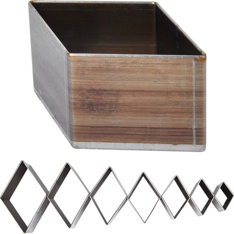 Ensemble de 7 matrices de découpe diamantées pour cuir de 20 à 50 mm, adaptées aux machines de découpe du cuir et à l'artisanat du cuir. (1/3)
