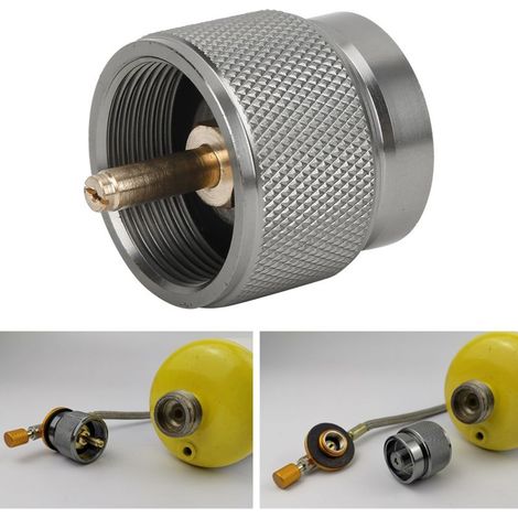 Adaptateur de Recharge de Bouteille de Gaz Propane avec Arrêt Automatique pour Brûleur (1/5)