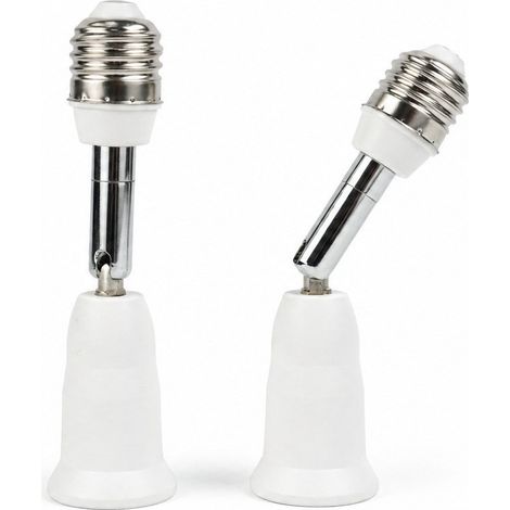 En stock : adaptateur d'extension de tuyau flexible universel E27 à E27 pour douilles de lampe, ignifugé et certifié CE. (1/5)