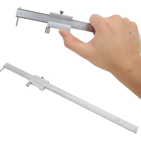 Aiguille à tracer en carbure d'acier inoxydable, jauge de traçage, pied à coulisse à vernier pour traçage parallèle 0-300 mm (1/5)