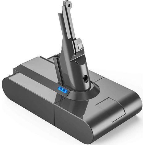 Batterie Dyson V7 21,6 V 2A 2200 mAh, pack remplacement Li-ion compatible Goodnice, charge longue durée, 6 cellules, noir, pour aspirateur sans fil V7, pièce neuve (1/5)