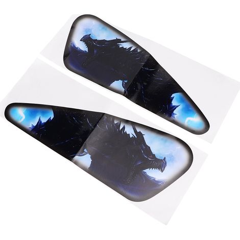 Lot de 2 autocollants 3D universels pour carrosserie moto, protège-carrosserie PVC multicolore accessoire déco (1/5)