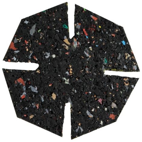 Sud Bois – Cales amortisseurs en gomme contact pour plots de terrasse – Lot de 100 pièces – Découpables – Résistantes aux vibrations et intempéries (1/2)