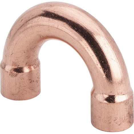 Coude à 180 degrés 95060 avec deux douilles en cuivre de 12 mm