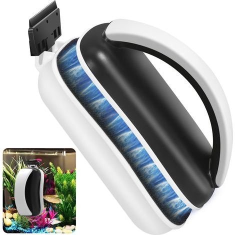 Grattoir de nettoyage pour aquarium, conception magnétique, convient aux aquariums et aux bassins à poissons. (1/5)