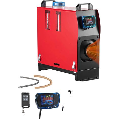 Chauffage à air diesel, télécommande, chauffage efficace, 8KW ROUGE (1/2)