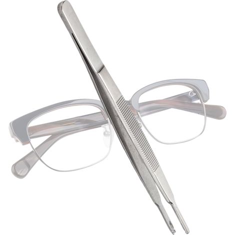 Tournevis à lunettes – Petite pince à épiler en acier inoxydable Kit de réparation de lunettes Montre PC ordinateur contrôleur électronique ordinateur portable entretien précision matériel f (1/5)
